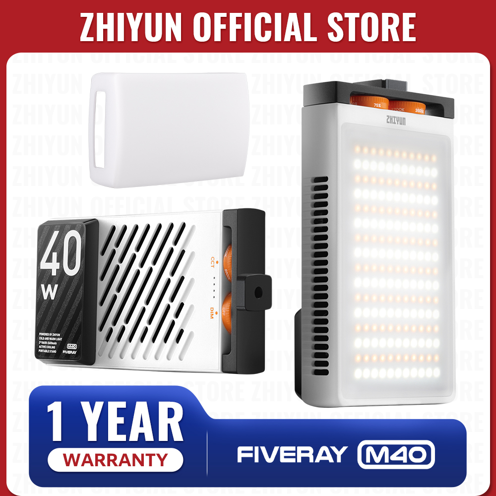 Photography Lighting For Indoor - ZHIYUN Official FIVERAY M40 40W LED