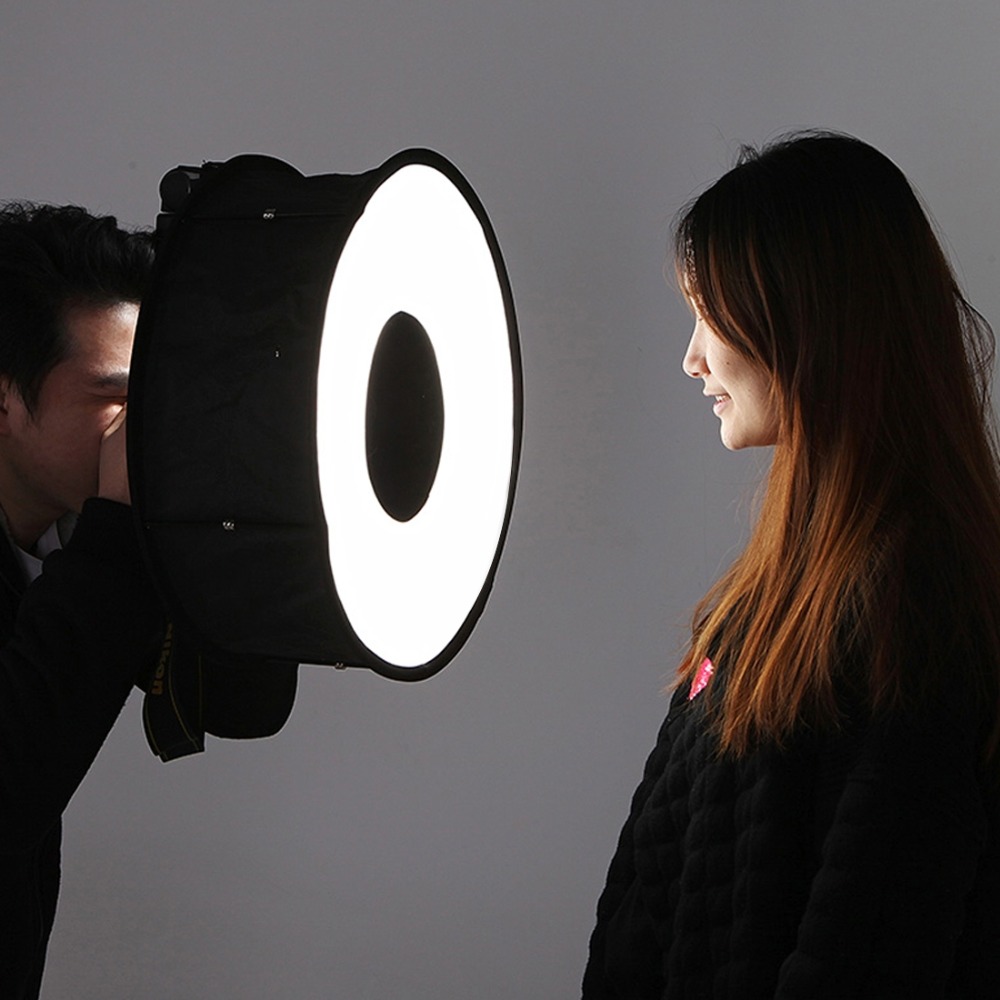 Photography Lighting Styles - 45cm Ring Softbox Speedlight Round Style