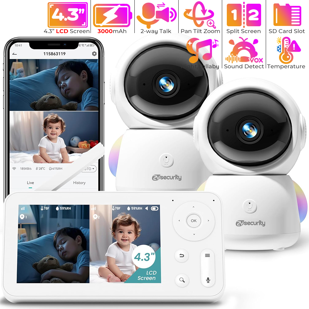 Photography Lighting Styles - 2K Baby Monitor with 2 Cameras