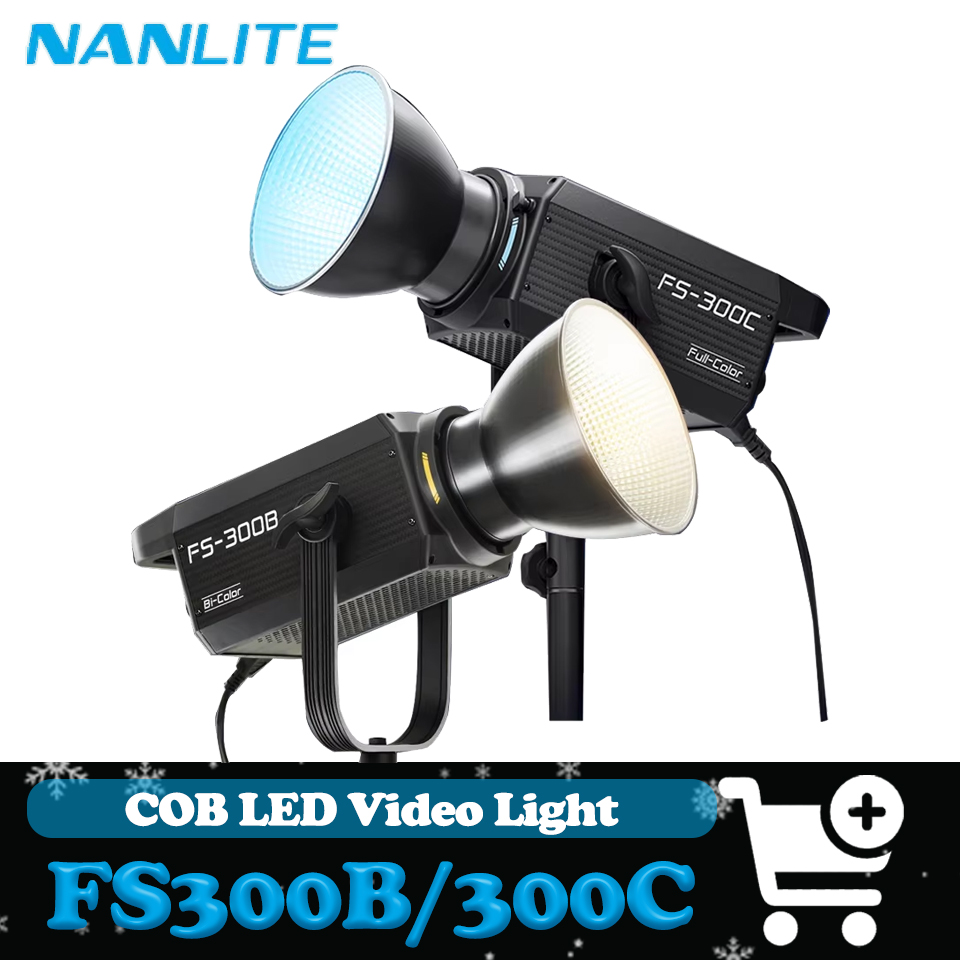 Photography Lighting System - Nanlite FS-300C FS-300B Video Light 2700K