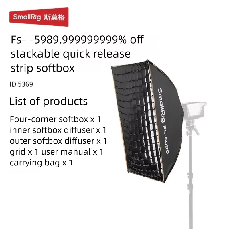 SmallRig Bowens Mount Softbox, - Softbox Portable Strip recension och pris