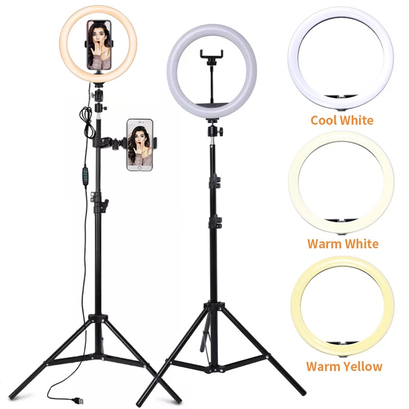 6/10/12 Inch LED Selfie Ring L - Photography Lighting System recension och pris