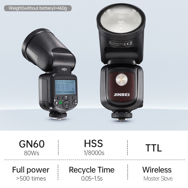 JINBEI HD-1Round-head HSS Spee - Photography Of Lighting recension och pris
