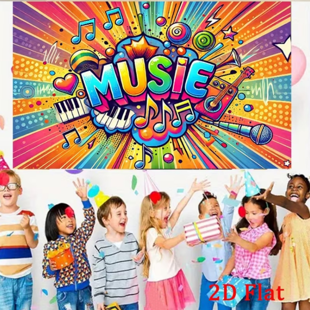Vibrant Music Theme Glitter Pa - Photography Lighting Background recension och pris