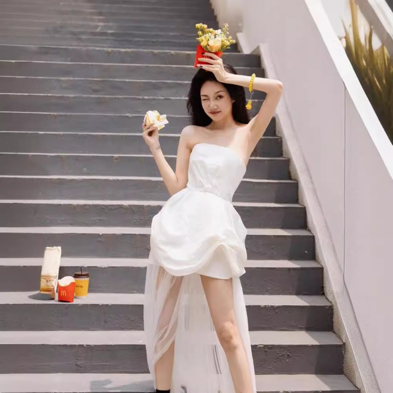 French White Strapless Morning - Photography Of Lighting recension och pris