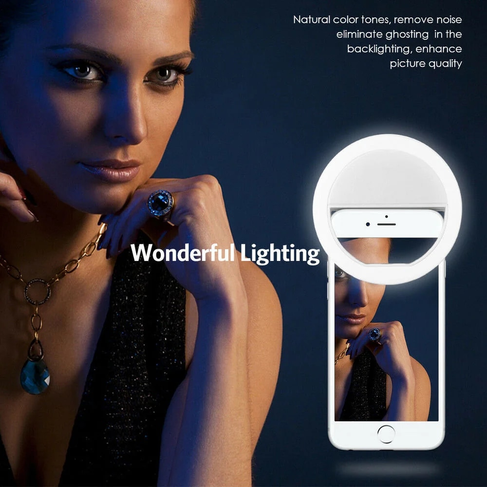 USB Rechargeable LED Selfie Ri - Photography Lighting Background recension och pris
