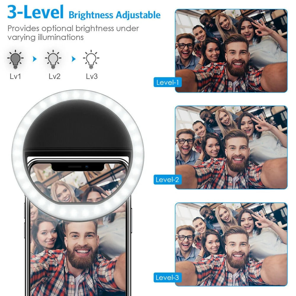 LED Selfie Fill Light USB Char - Photography Of Lighting recension och pris