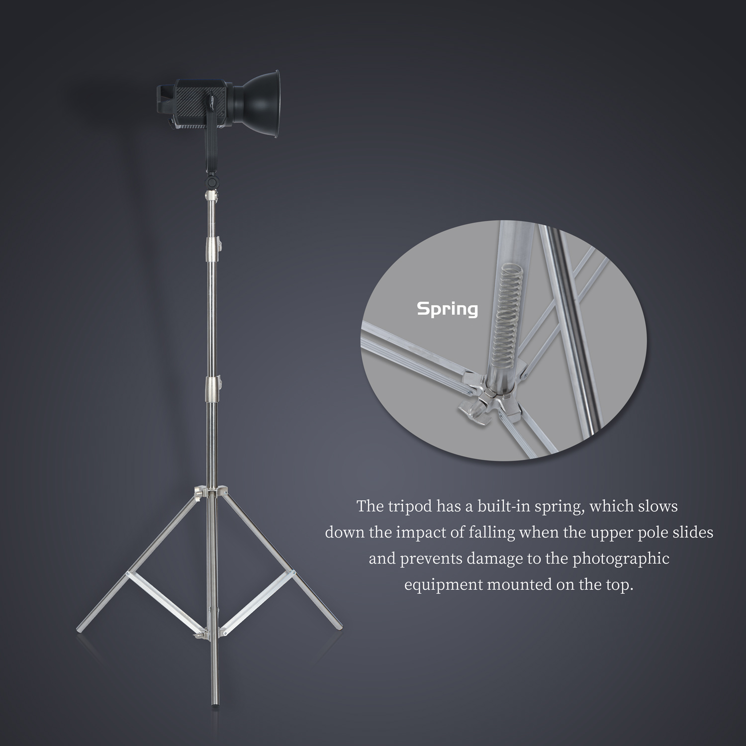 SH 2.8M Stainless Steel Light  - Photography Lighting System recension och pris