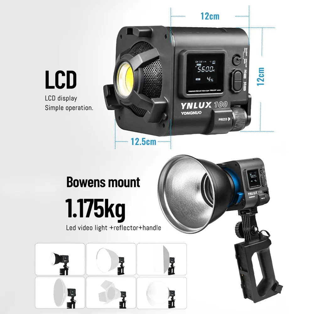 YONGNUO YNLUX100 100W 3200K-56 - Photography Of Lighting recension och pris