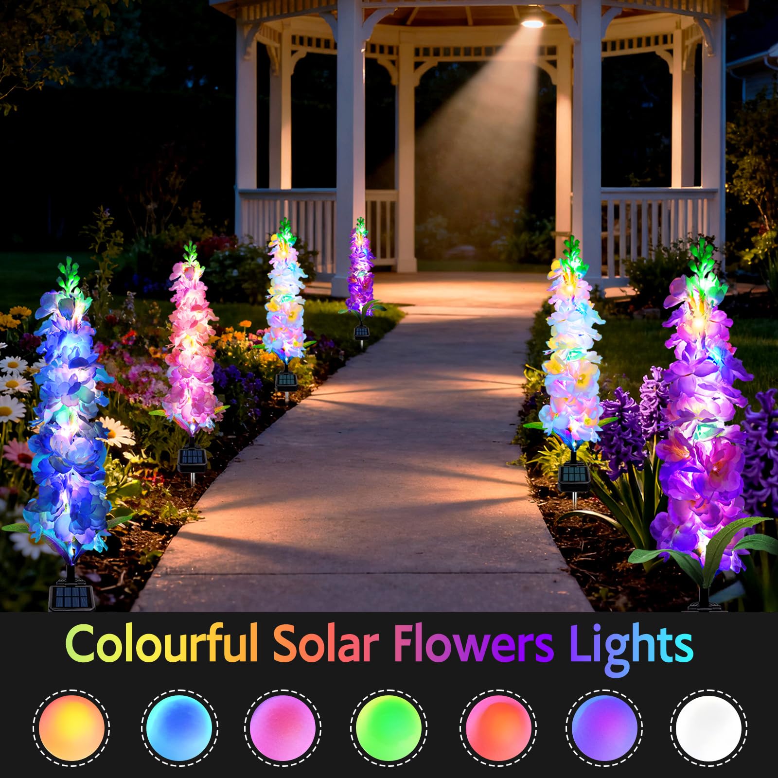 Solar Garden Lights, Solar Del - Flower Photography Led Lighting Pack recension och pris