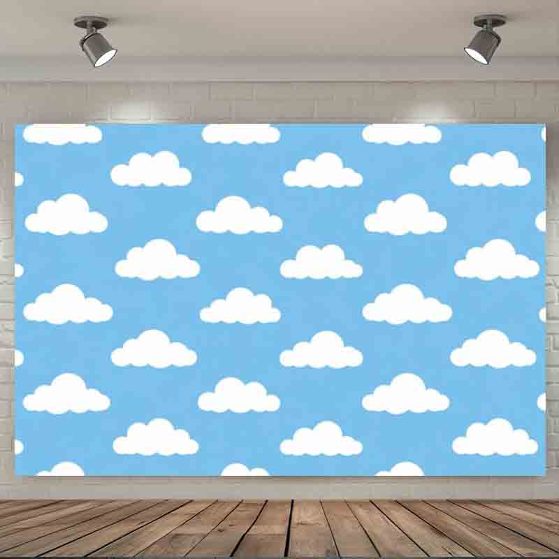 Cartoon Simple Blue Sky White  - Photography Lighting Background recension och pris