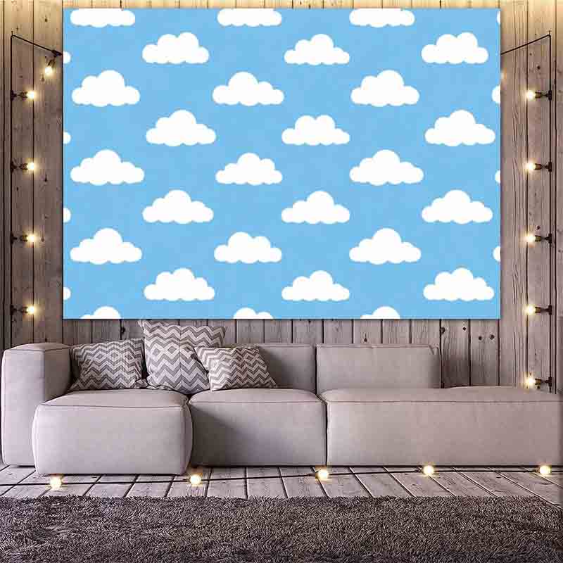 Cartoon Simple Blue Sky White  - Photography Lighting Background recension och pris