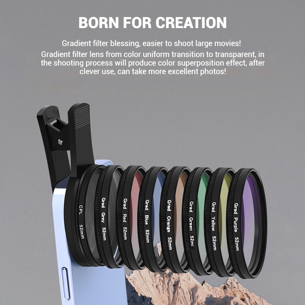 52mm Clip-On Smartphone Camera - Photography Lighting Beginners recension och pris