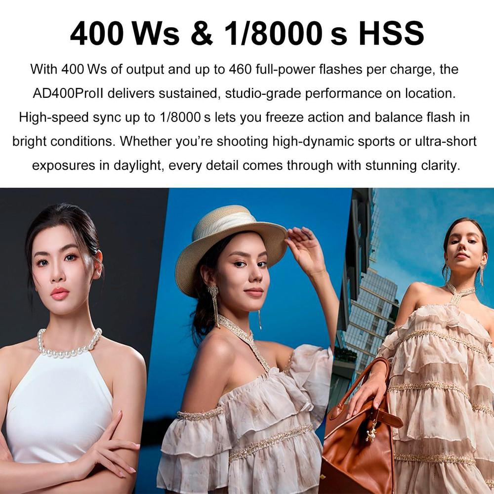 Godox AD400 Pro II AD400Pro II - Portable Strobe Monolight recension och pris