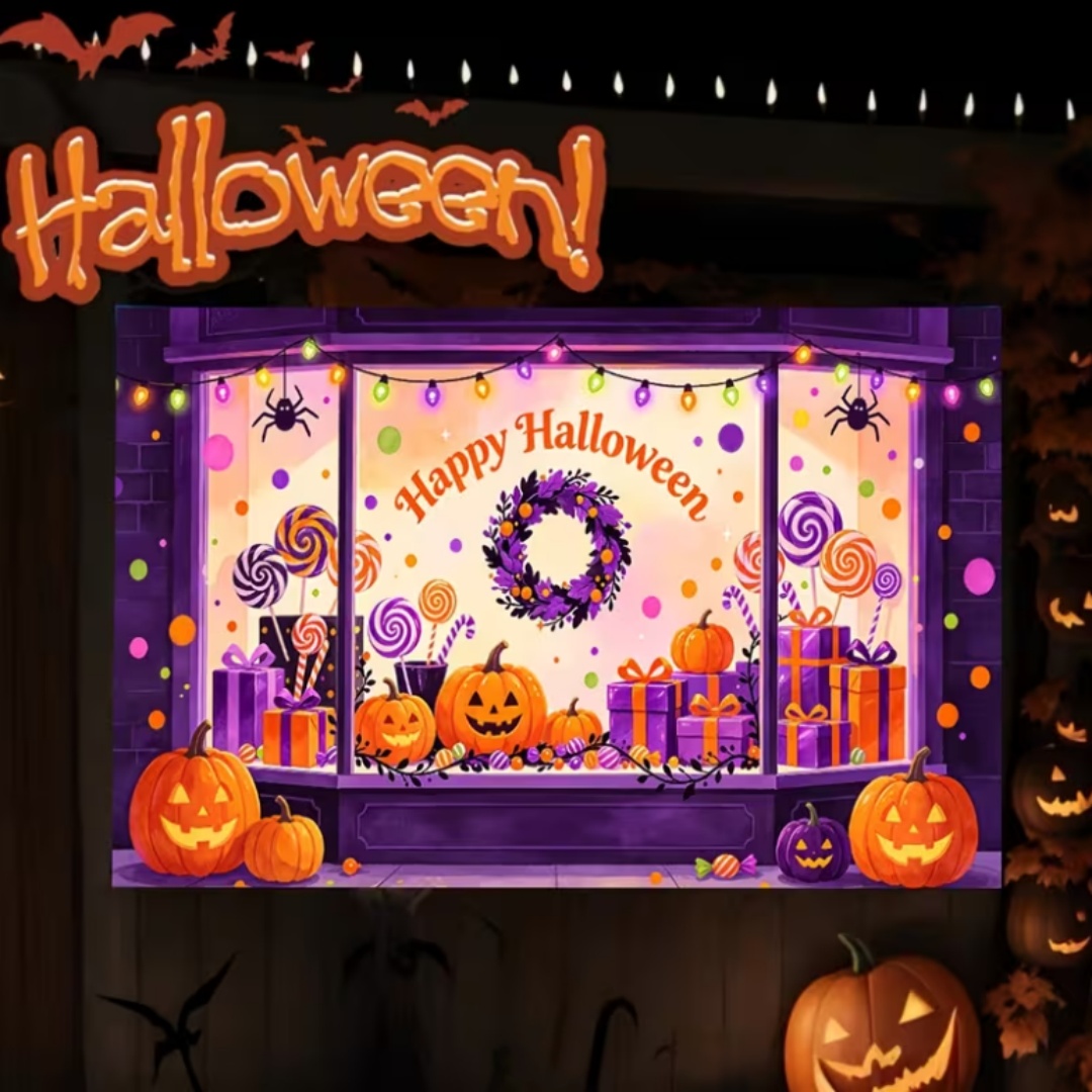 Purple Halloween Shop Theme Pa - Photography Lighting Background recension och pris