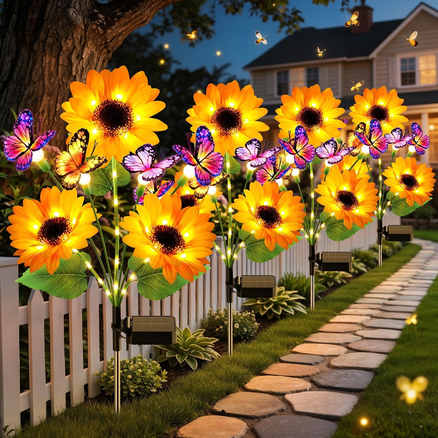Solar Garden Lights Outdoor De - Flower Photography Led Lighting Pack recension och pris