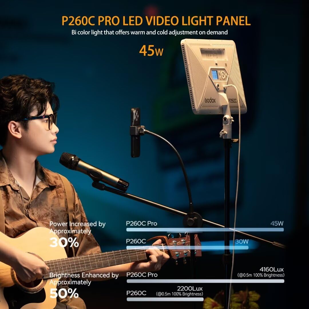 Godox P260C Pro LED Video Ligh - Photography Lighting Youtube recension och pris