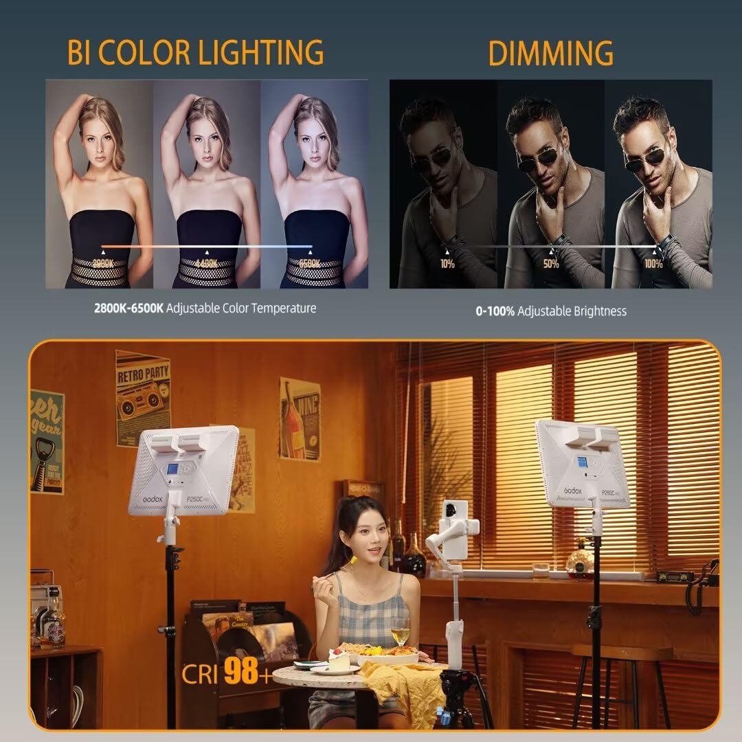 Godox P260C Pro LED Video Ligh - Photography Lighting Youtube recension och pris