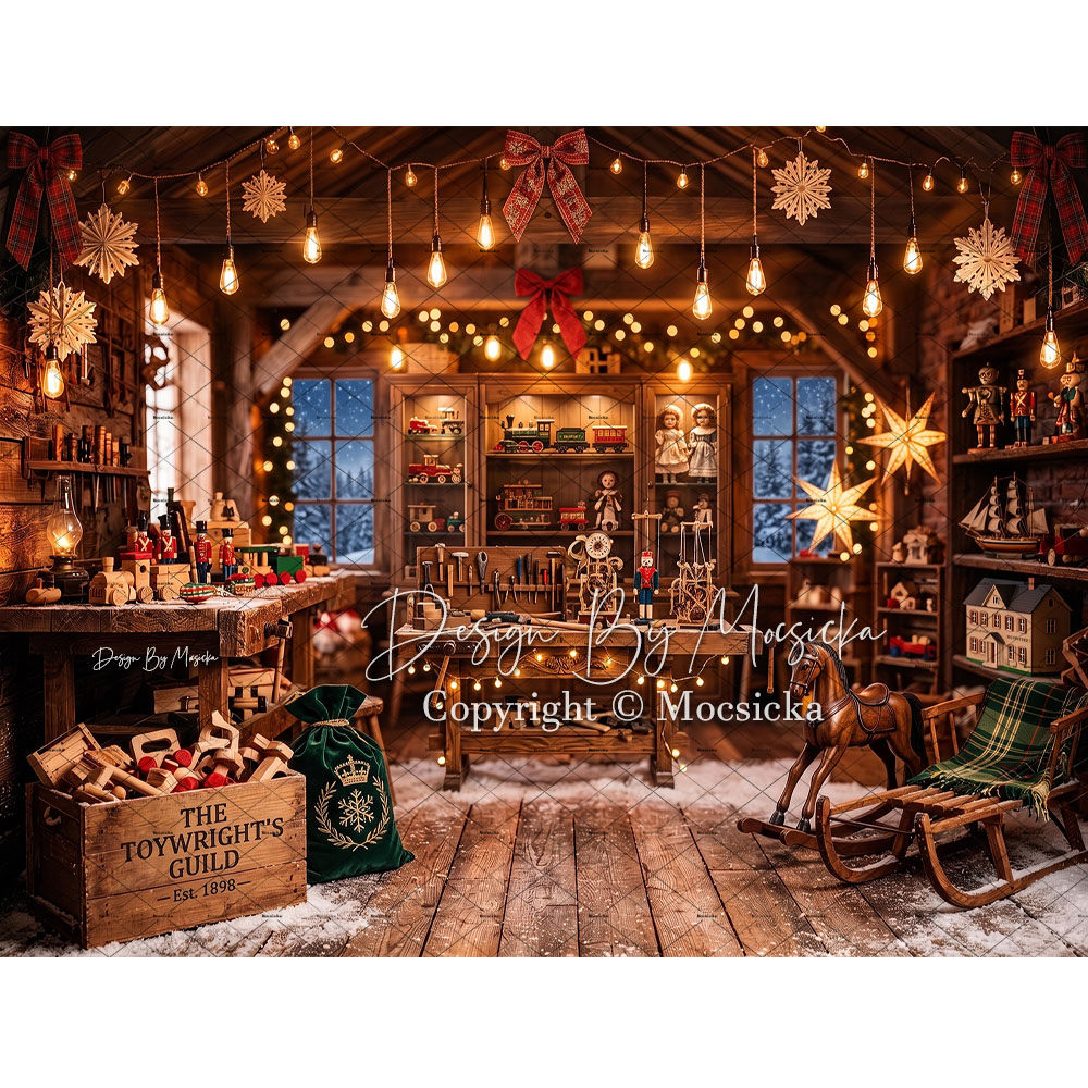 Mocsicka Santa Claus Toy Works - Photography Lighting For Indoor recension och pris