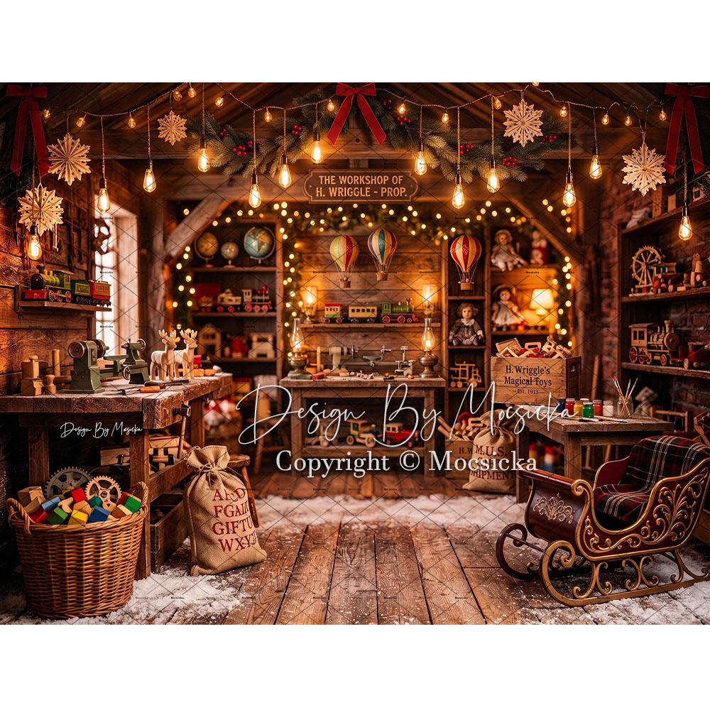 Mocsicka Santa Claus Toy Works - Photography Lighting For Indoor recension och pris