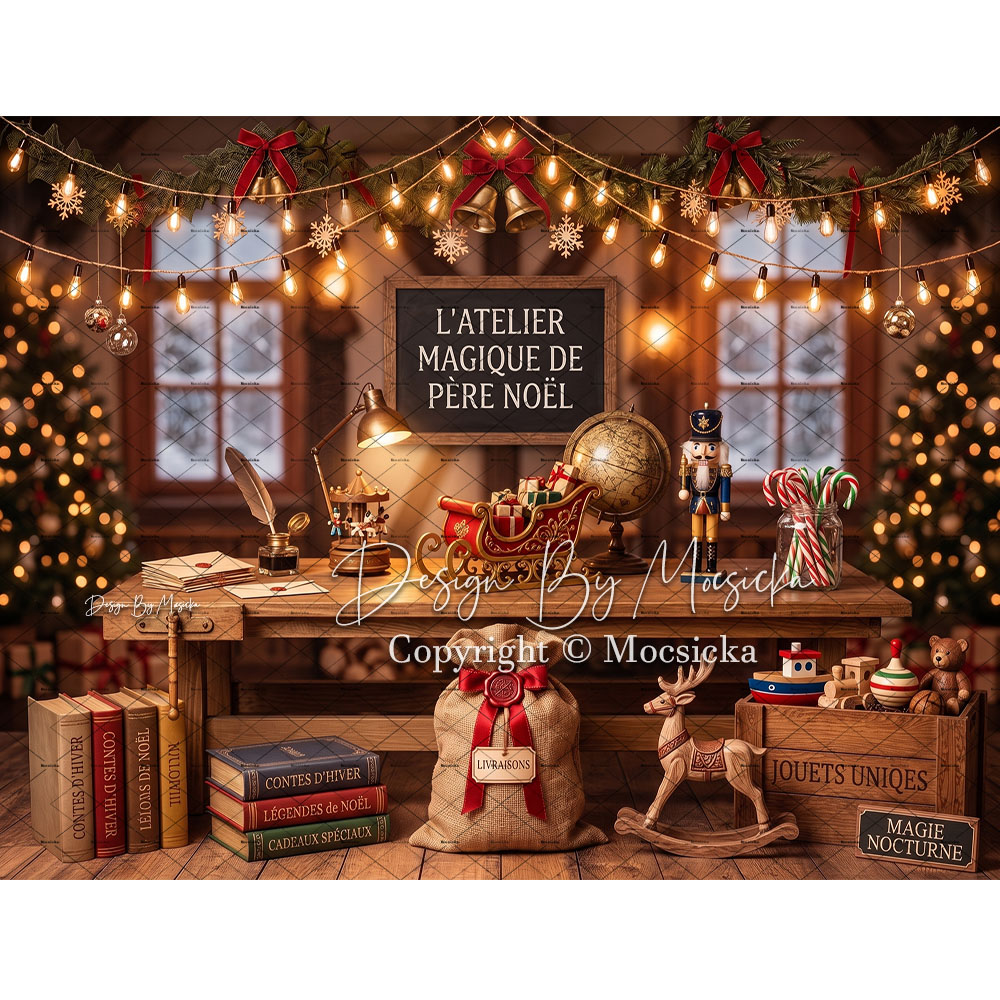 Mocsicka Santa Claus Toy Works - Photography Lighting For Indoor recension och pris