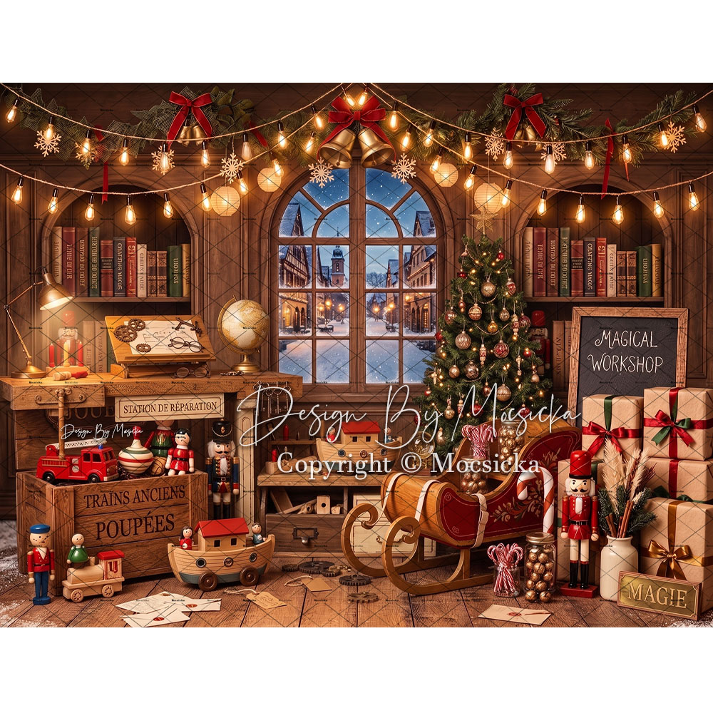 Mocsicka Santa Claus Toy Works - Photography Lighting For Indoor recension och pris