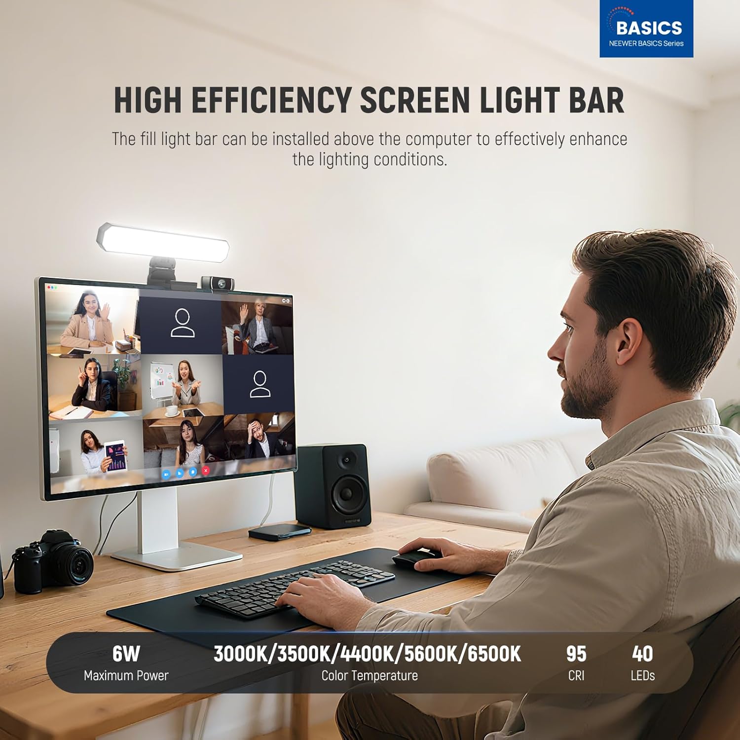 NEEWER Basics 6W Monitor Light - Photography Lighting Styles recension och pris
