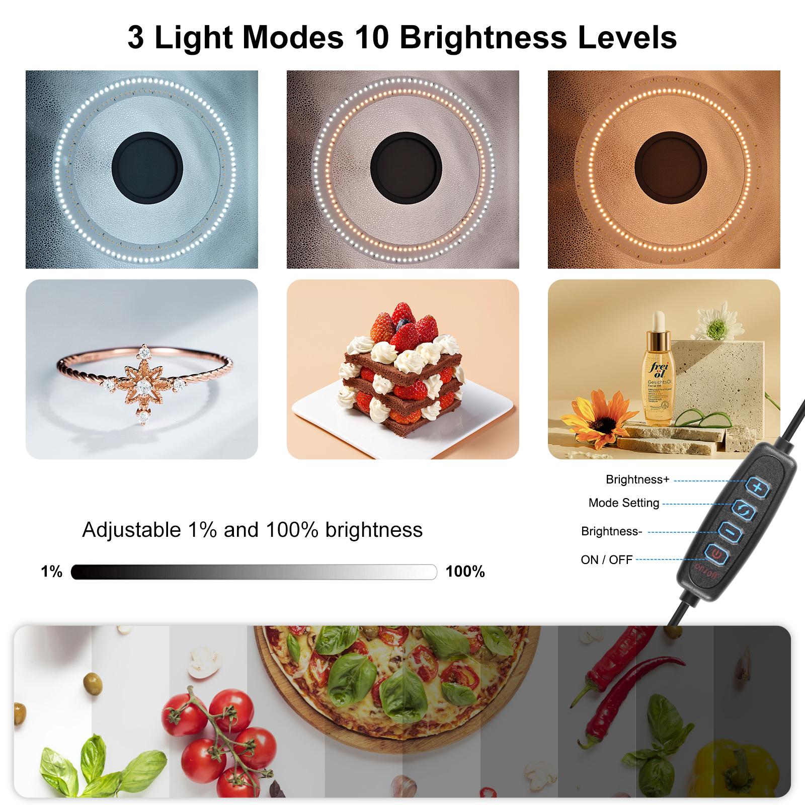PULUZ 50cm Folding Portable Ri - Photography Lighting And Backdrop recension och pris