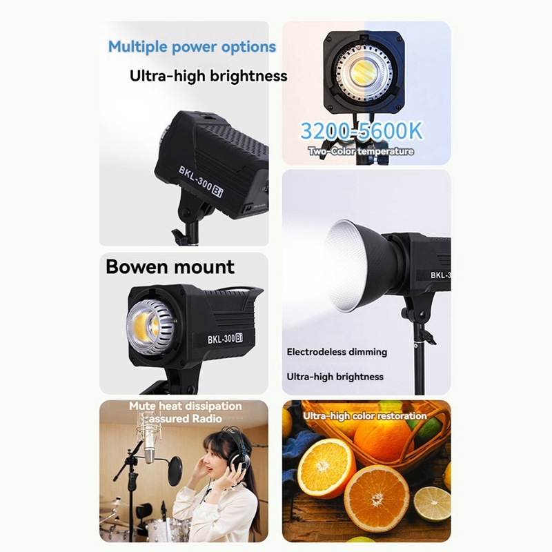 300W Bi LED Video Light, Conti - Photography Of Lighting recension och pris