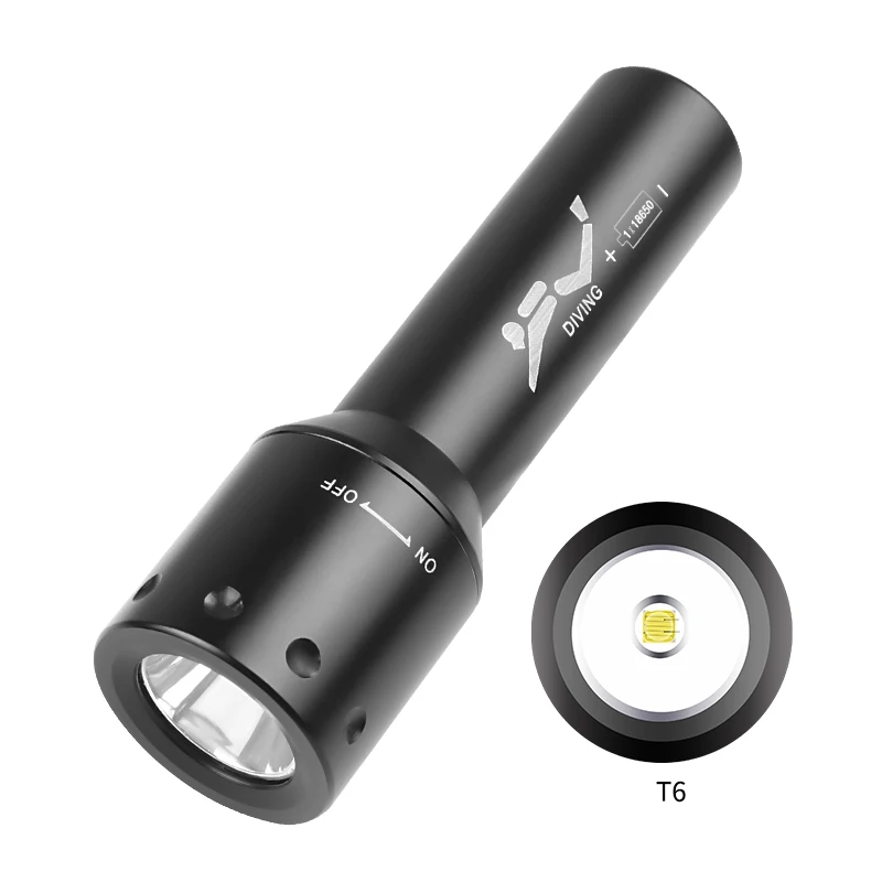New T6 LED Diving Torch Long-R - Photography Of Lighting recension och pris