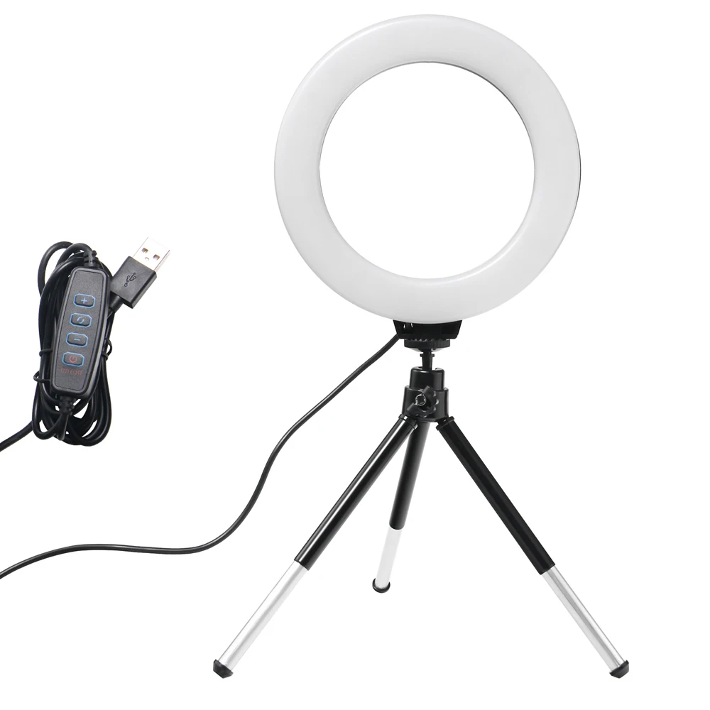 6 Inch Mini Selfie Ring Light  - Photography Lighting Youtube recension och pris
